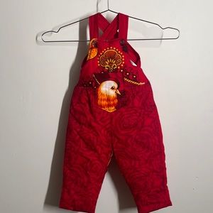 Quilted Infant Overalls Handmade